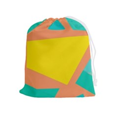 Geometric Design 02 Drawstring Pouch (xl) by myclothy
