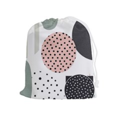 Geometric Design 12 Drawstring Pouch (xl) by myclothy