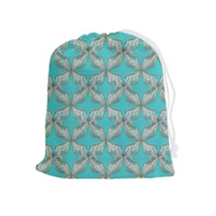 Geometric Design 13 Drawstring Pouch (xl) by myclothy