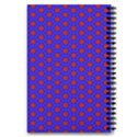 Blue Pattern Red Texture 5.5  x 8.5  Notebook View2