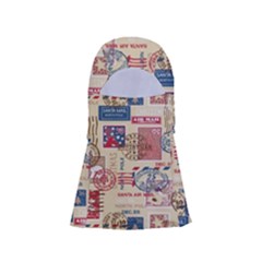 Letters Writing Paper Text Pattern Adjustable Balaclava Face Mask by Apenda