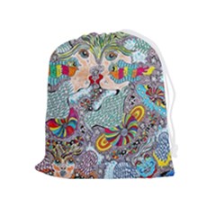 Supersonicangeldream Drawstring Pouch (xl) by chellerayartisans