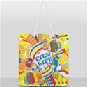 Colorful City Life Horizontal Seamless Pattern Urban City Full Print Rope Handle Tote (Large) View2
