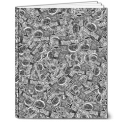 Be True Be Yourself Typographic Print Pattern 8  X 10  Softcover Notebook by dflcprintsclothing