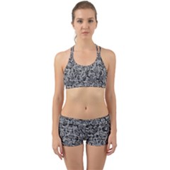 Be True Be Yourself Typographic Print Pattern Back Web Gym Set by dflcprintsclothing