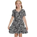 Be true be yourself typographic print pattern Kids  Short Sleeve Tiered Mini Dress View1