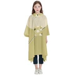 Minimalist Pattern With Simple Lines And Shapes, Creating A Clean And Modern Aesthetic 01 Kids  Hooded Rain Ponchos by myclothy