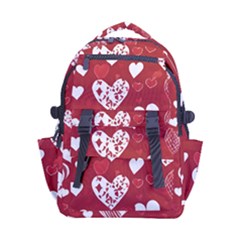 Valentine Carry-on Double Buckle Travel Backpack by pollyparadiseartshop