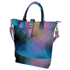 Smokescreen Buckle Top Tote Bag by pollyparadiseartshop