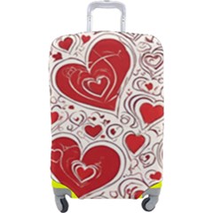 Be My Valentine Luggage Cover (large) by pollyparadiseartshop