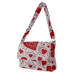Be My Valentine Full Print Messenger Bag (m) by pollyparadiseartshop