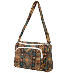 Tribal Chic Front Pocket Crossbody Bag by pollyparadiseartshop