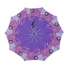 Colorful Labstract Wallpaper Theme Automatic Folding Umbrella With Case (large) by Apen