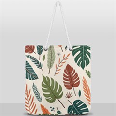 Leaves Autumn Full Print Rope Handle Tote (large) by Salmanaz77