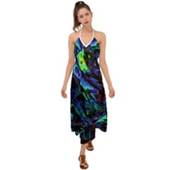 Sci-fi Scenester Halter Tie Back Dress  by MRNStudios