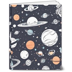 Space Galaxy Universe Stars Sky 7  X 9  Hardcover Notebook by Paksenen