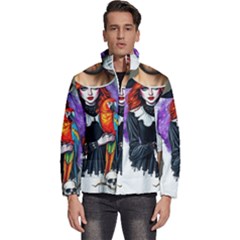 Halloween T-shirts Design  Men s Puffer Bubble Jacket Coat by decentralizedstore