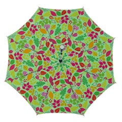Flower Flora Floral Nature Pattern Seamless Automatic Folding Umbrella With Case (medium) by Bedest