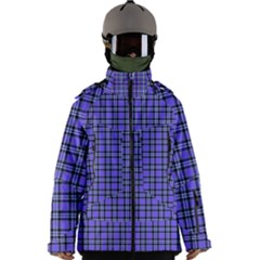 Blue Tartan Plaid 1 Men s Zip Ski And Snowboard Waterproof Breathable Jacket by dressshop