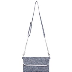 Blue Ornament Complex Mosaic Print Pattern Mini Crossbody Handbag by dflcprintsclothing