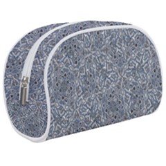 Blue Ornament Complex Mosaic Print Pattern Make Up Case (medium) by dflcprintsclothing