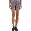 Blue Ornament Complex Mosaic Print Pattern Yoga Shorts View1
