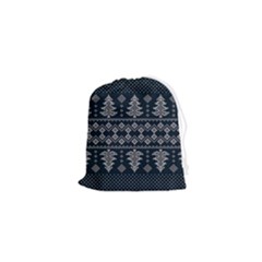 Winter Wonderland Pattern Drawstring Pouch (xs) by ArtfulThreads
