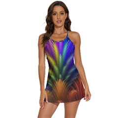 Abstract Colors - , Abstract Colors 2-in-1 Flare Activity Dress by kyorashop23