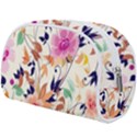Abstract Floral Background Make Up Case (Large) View2