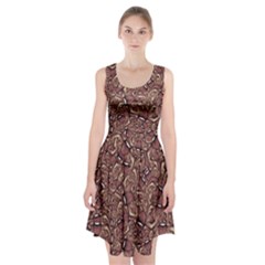 Human Spider Mutant Creatures Motif Random Pattern Racerback Midi Dress by dflcprintsclothing