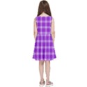 Purple Plaid Tartan 3 Kids  Skater Dress View4