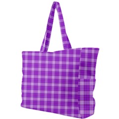 Purple Plaid Tartan 3 Simple Shoulder Bag by dressshop