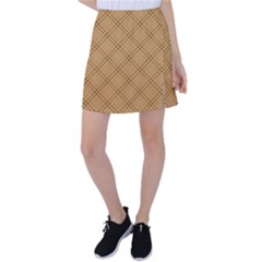 Autumn Fall Plaid Tartan 1 Diagonal Tennis Skirt by dressshop
