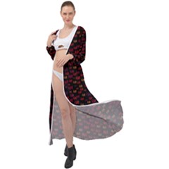 Pattern Ha Ha Ha  Abstract Black Dark Doodle Hahaha Pattern Physco Maxi Chiffon Beach Wrap by Salmanaz77