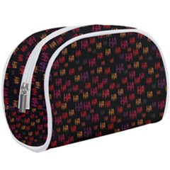 Pattern Ha Ha Ha  Abstract Black Dark Doodle Hahaha Pattern Physco Make Up Case (large) by Salmanaz77