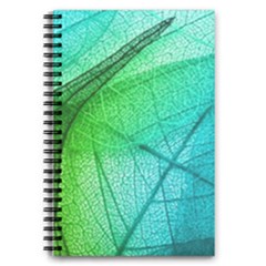 Texture Green Leaf Abstraction 3d 5 5  X 8 5  Notebook by Salmanaz77