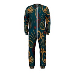 Flowers Floral Retro Flower Texture Onepiece Jumpsuit (kids) by Salmanaz77