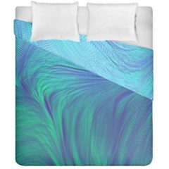 Psicodelia Zyguratti Texture Cyanturquoise Duvet Cover Double Side (california King Size) by Salmanaz77