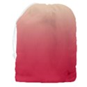 Cream Yellow To Crimson Red Linear Gradient Drawstring Pouch (3XL) View2