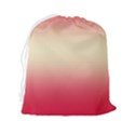 Crimson Red To Cream Yellow Bilinear Gradient Drawstring Pouch (2XL) View2