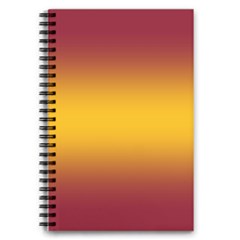 Burgundy Red To Amber Orange Bilinear Gradient 5 5  X 8 5  Notebook by GradientsOmbre
