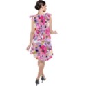 Pattern Seamless Texture Daisies Tie Up Tunic Dress View2
