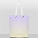 Pale Violet To Cream Yellow Linear Gradient Full Print Rope Handle Tote (Small) View2