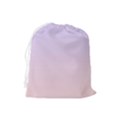 Pale Violet To Pale Pink Linear Gradient Drawstring Pouch (Large) View2