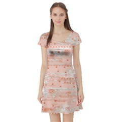 Boho Pattern Short Sleeve Skater Dress by designsbymallika