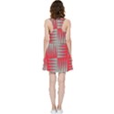Zigzag Pattern Chevron Red Inside Out Racerback Dress View4
