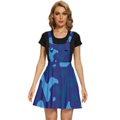 Blue Camouflage Pattern Apron Dress by kyorashop23