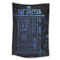 Doctor Who Tardis Large Tapestry by Cemarart