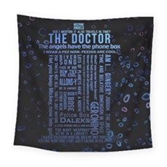 Doctor Who Tardis Square Tapestry (large) by Cemarart
