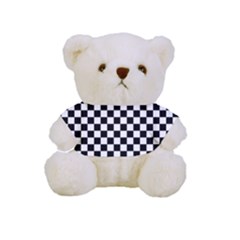 Pattern Checkered Squares Black White Pattern Full Print Tee For Cuddly Teddy Bear by Sabxi